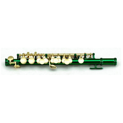 Sky(Paititi) Band Approved Green Lacquer Plated Piccolo Key of C Start -  Rosa Musical Instrument